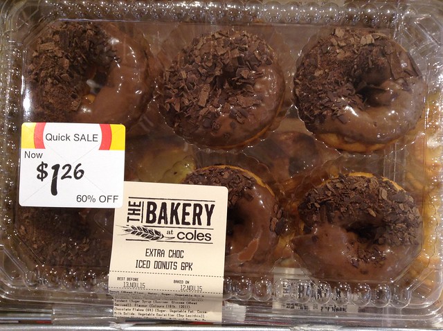 Extra Chocolate Iced Donuts $1.26 for 6