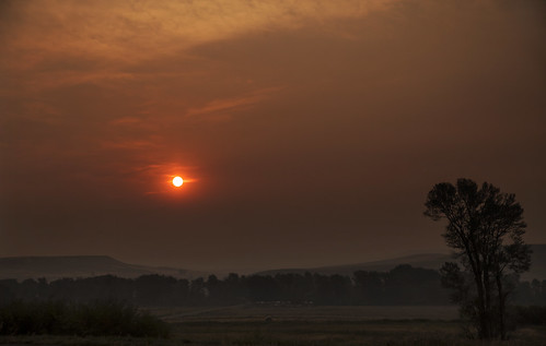morning sky montana smoke sunris