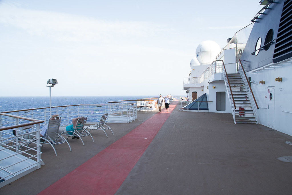 Walking track on cruise ship