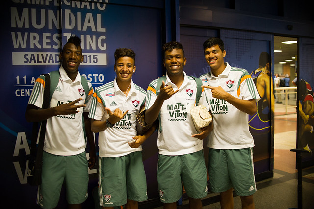 Desembarque do Fluminense Sub-20 em Salvador - 01/09/2015