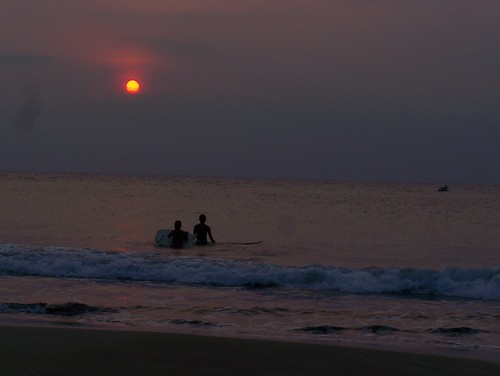 sunset beach nature kodak anyer z650 banten