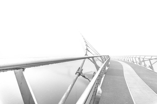 morning bridge water fog sunrise peace sony londonderry walkway derry foyle a5000