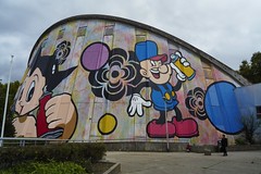 speedy graffito, fresque sur les arènes de l'Agora (Evry - Essonne) Lumix cm1