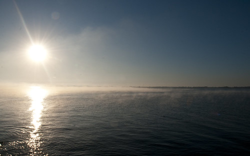 mist ontario water sunrise bath lakeontario northchannel