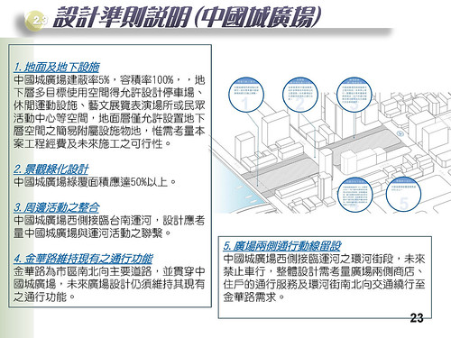 府城軸帶地景改造國際競圖-中國城廣場地區工程設計監造