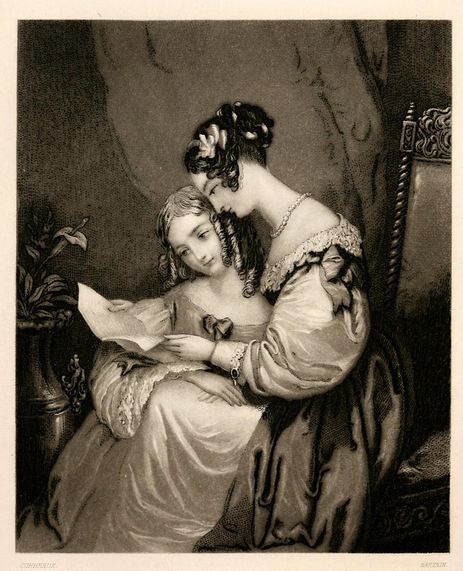 005-Las hermanas-Friendship's offering 1850- grabador John Sartain