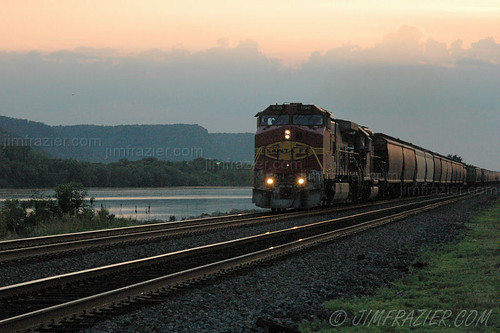 trip railroad travel sunset summer vacation mountain santafe industry water june metal wisconsin rural train river mississippi landscape countryside scenery commerce diesel dusk country tracks engine machine engineering rail railway trains roadtrip 2006 heavymetal f10 equipment business machinery vehicles engines transportation infrastructure mississippiriver vehicle locomotive freight bnsf smalltown q3 apparatus bluff locomotives freighttrain norfolksouthern burlingtonnorthern trempealeau burlingtonnorthernsantafe v500 v1000 v2000 explored interestingness412 threequarterangle trempeauleaucity2006 trempealeautrains ©jimfraziercom wmembed fastpictures