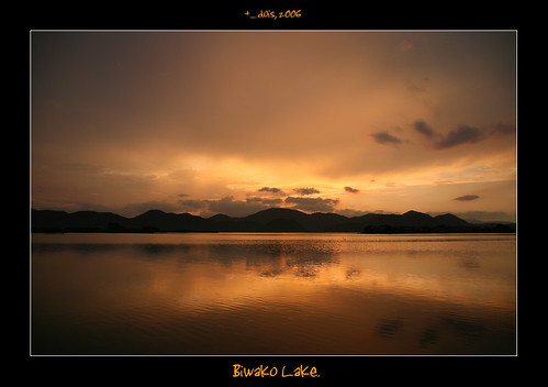 sunset lake japan biwako contraluznatural40