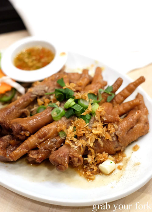 Thai style chicken feet at Kin Senn Thai street food restaurant, Sydney
