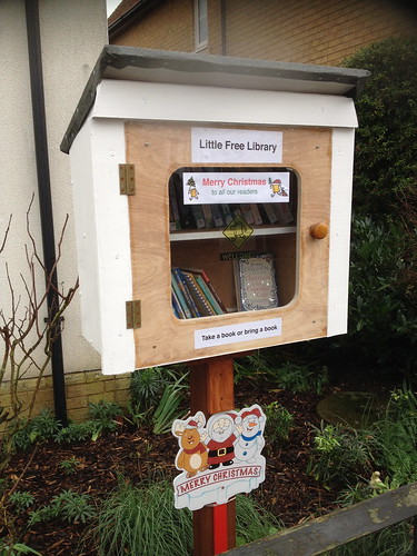 My Little Free Library ready for Christmas