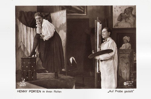 Henny Porten and Hermann Thimig in Auf Probe gestellt (1918)