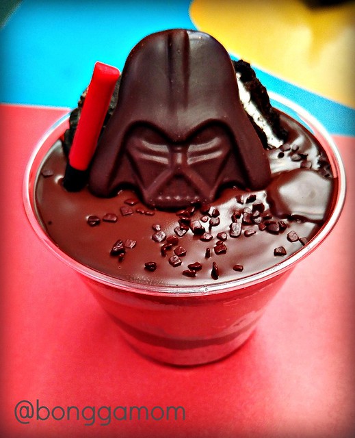 Star Wars chocolate pudding