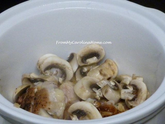 Slow Cooker Bourbon Chicken with Mushrooms