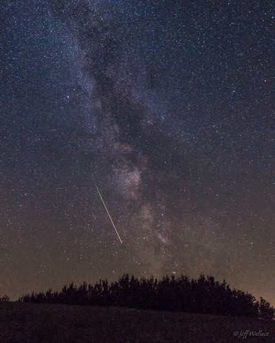 ca canada peak alberta meteor kinsella milkyway makeawish 2015 perseids