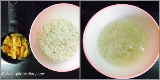 Jaggery Poha for babies & toddlers-step 1