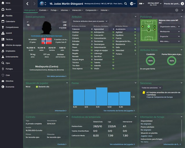 Football Manager: Martin Ødegaard - UE Olot