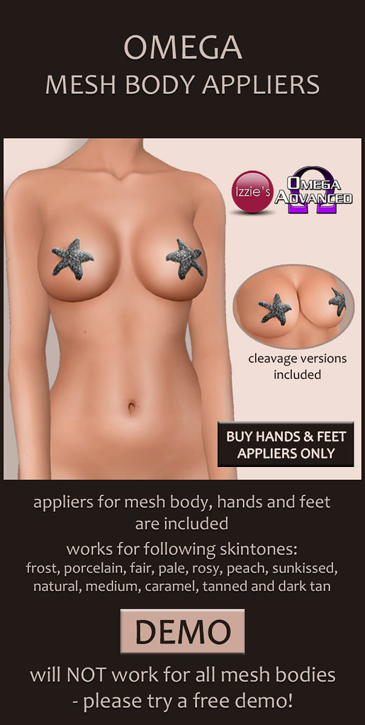 Omega Mesh Body Appliers - SecondLifeHub.com