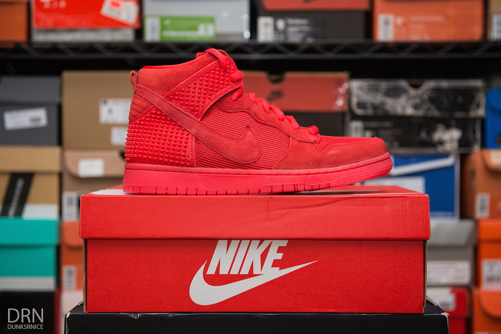 All Red Dunk Highs.