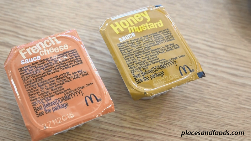 mcD chicken mcnuggets 2 sauces