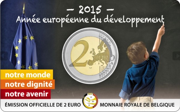 2 Euro Belgicko 2014, Európsky rok rozvoja v blistri