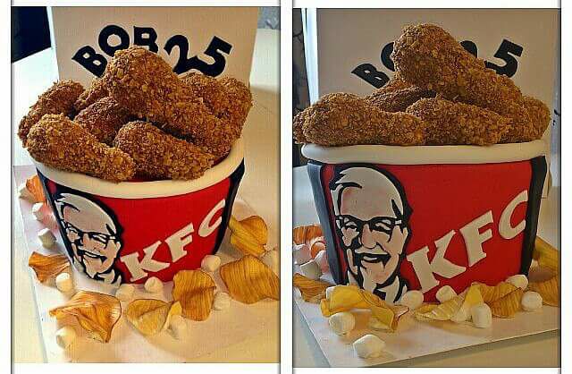 KFC Cake by Annette Rom of Daydreams & Cakedreams