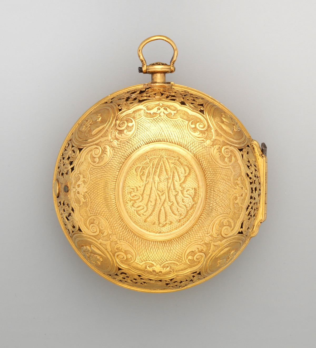 1720. Watch. British, London. Gold, enamel. metmuseum