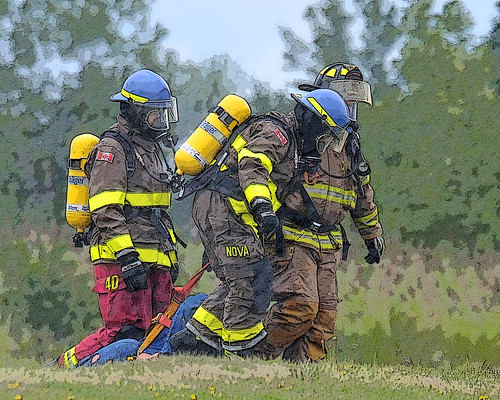 rescue nova simulation disaster sarnia firemen sads novachemicals