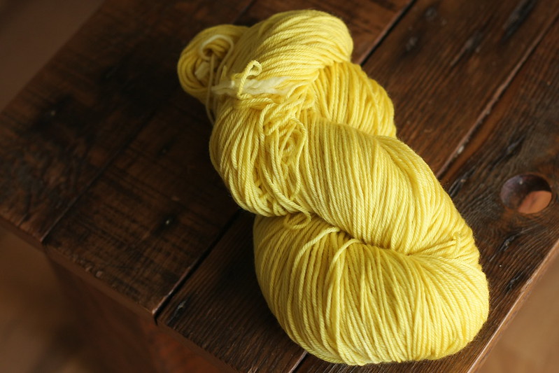 yarn dyed with marigolds and calendula