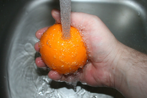 11 - Orange abwaschen / Wash orange