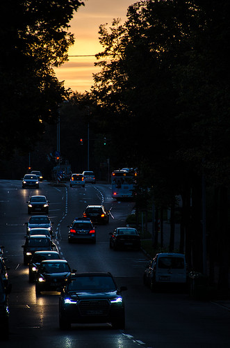 road street morning autumn cars sunrise germany deutschland dawn nikon europe traffic nikkor vr ludwigsburg afs 尼康 18200mm f3556g ニコン 18200mmf3556g d5100