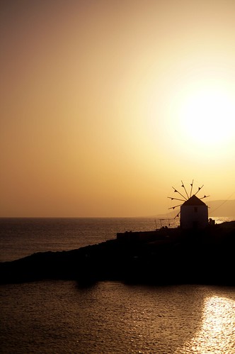 sunset sea sky mer windmill de moulin soleil pano small coucher greece ciel grèce cyclades petites koufonissia kyklades hellada koufonissi flickraward flickraward5