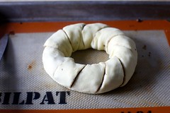 notched pull-apart rugelach wreath