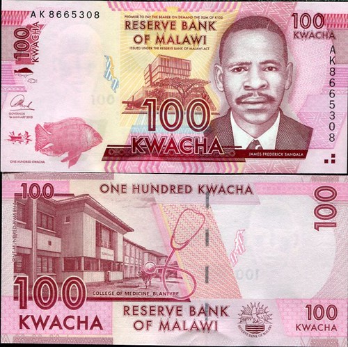 100 Kwacha Malawi 2013