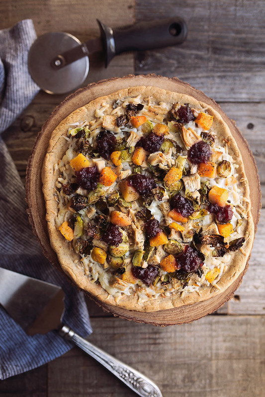 Thanksgiving Leftovers Pizza {w/ Grain-free Crust Option}