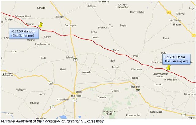 Purvanchal Expressway Route Map