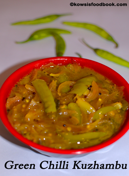 Green chilli Kuzhambu