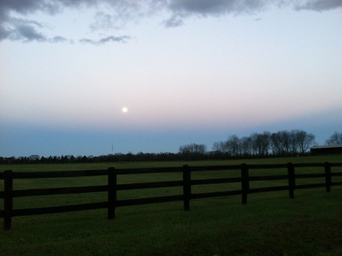 moon sunrise fence virginia farm brandystation