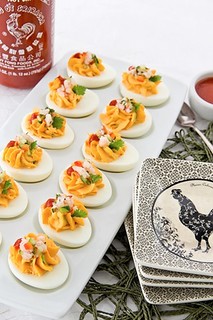 Sriracha Deviled Eggs