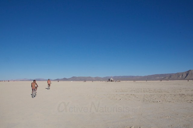 naturist 0007 Burning Man 2015, Black Rock City, Nevada, USA