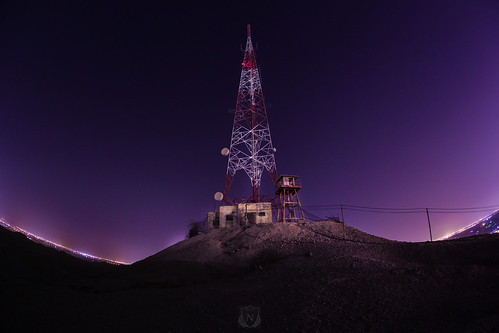 new tower night stars landscape photography photo flickr foto photographer hill fisheye signal saudiarabia