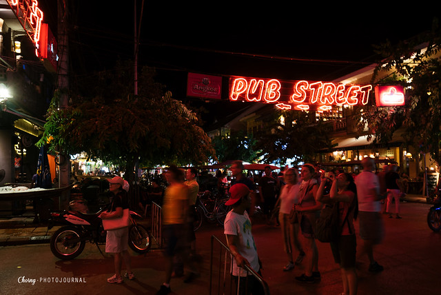 pub street at siem reap night market