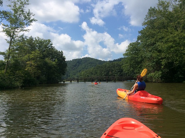 An afternoon kayaking with friends at Hungry Mother State Park, Virginia