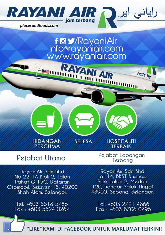 rayani air jom terbang