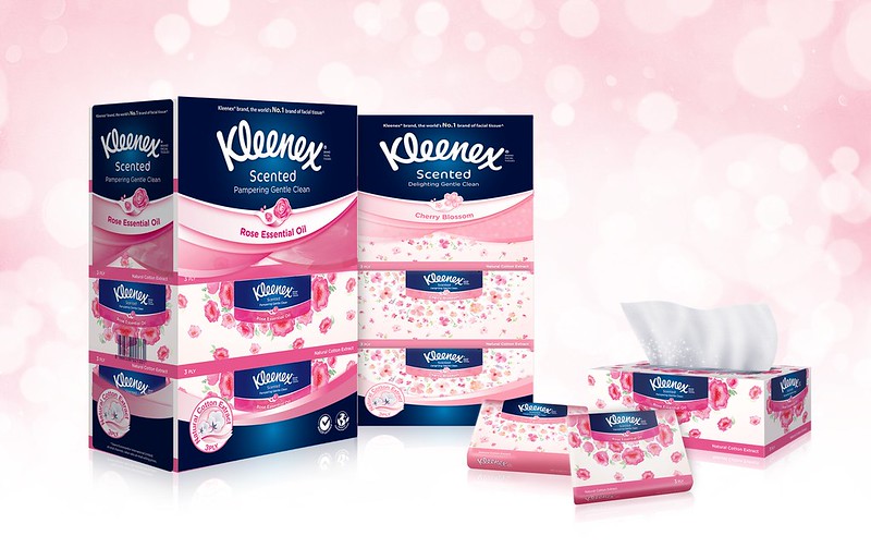 Kleenex 3-Ply Scented Facial Tissues
