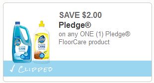 2 1 Pledge Floor Cleaner Coupon As Low As 1 49 At Meijer
