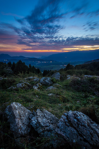 blue sunset sky italy sun mountain clouds sunrise landscape rocks italia hill hour veneto erbezzo
