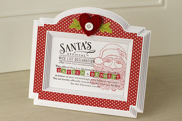 Santa's Official Seal of Approval Using Products by Papertrey Ink