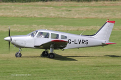 G-LVRS - 1978 build Piper PA-28-181 Cherokee Archer II, rolling for departure on Runway 26L at Barton