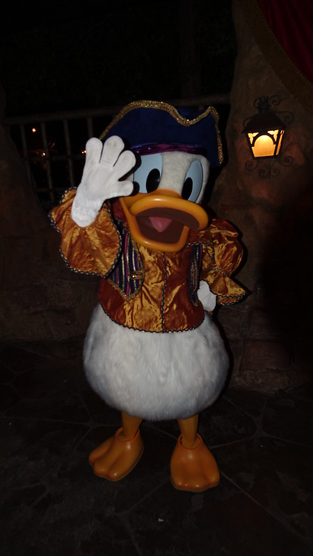 PIrate Donald Duck at Disneyland Halloween Party