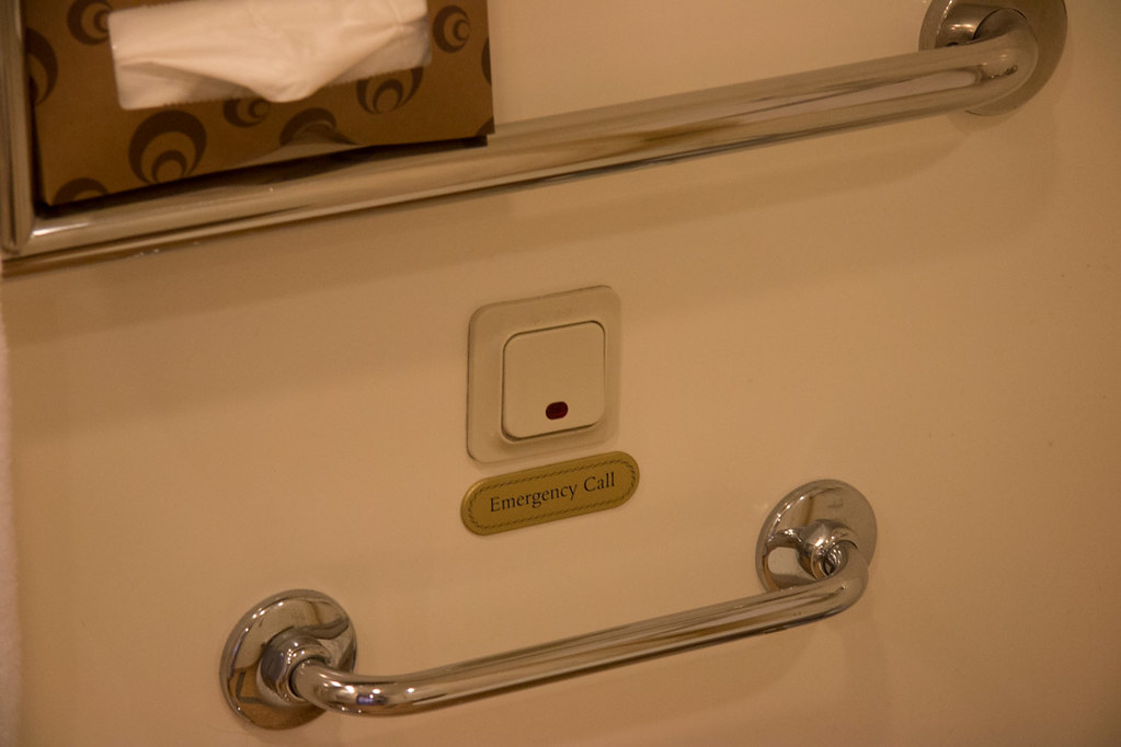 Help button in accessible cabin Help button in accessible cabin